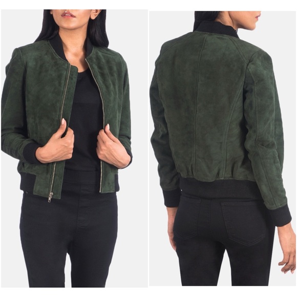 The Jacket Maker Jackets & Blazers - NWT The Jacket Maker bliss suede leather bomber jacket large